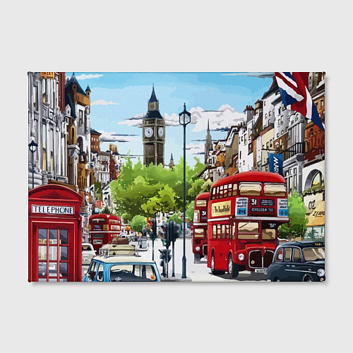 Картина прямоугольная Улицы Лондона -Big Ben / 3D-принт – фото 2
