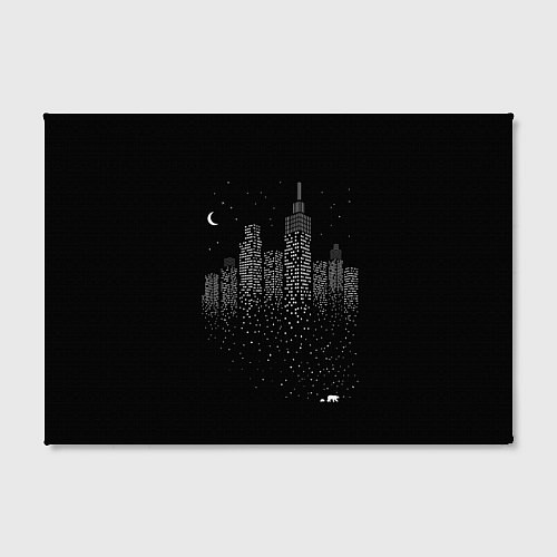Картина прямоугольная Ночной город / 3D-принт – фото 2