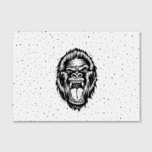 Картина прямоугольная Рык гориллы / 3D-принт – фото 2