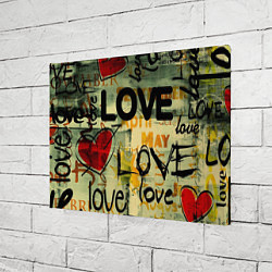 Холст прямоугольный Love letter, цвет: 3D-принт — фото 2