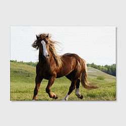 Холст прямоугольный Бегущая лошадь, цвет: 3D-принт — фото 2