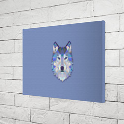 Холст прямоугольный Геометрический волк, цвет: 3D-принт — фото 2