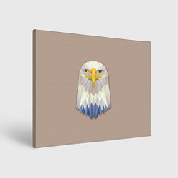 Холст прямоугольный Геометрический орел, цвет: 3D-принт