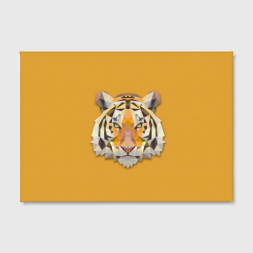 Картина прямоугольная Геометрический тигр / 3D-принт – фото 2