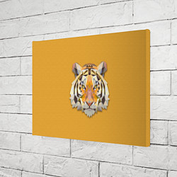 Холст прямоугольный Геометрический тигр, цвет: 3D-принт — фото 2