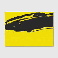 Холст прямоугольный Чёрно-жёлтый, цвет: 3D-принт — фото 2