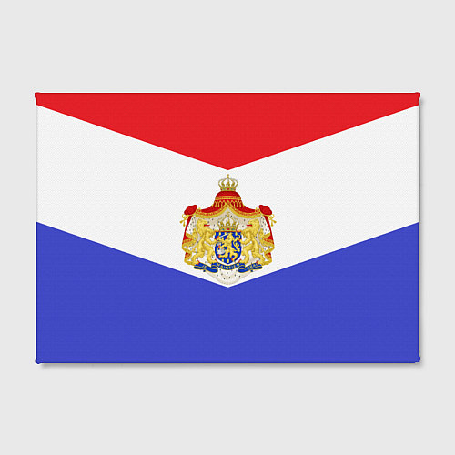 Картина прямоугольная Флаг и герб Голландии / 3D-принт – фото 2
