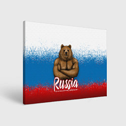 Холст прямоугольный Russian Bear, цвет: 3D-принт