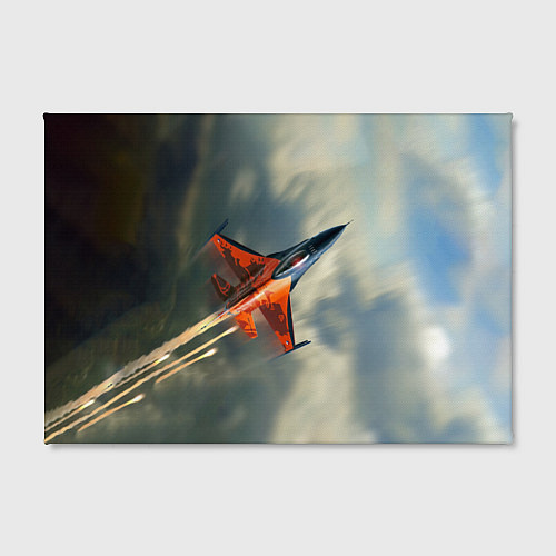 Картина прямоугольная Красный F16 / 3D-принт – фото 2