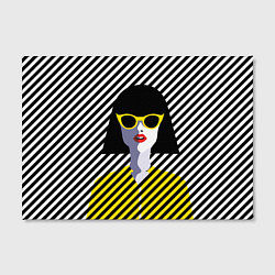 Холст прямоугольный Pop art girl, цвет: 3D-принт — фото 2