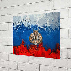 Холст прямоугольный Бык триколор, цвет: 3D-принт — фото 2