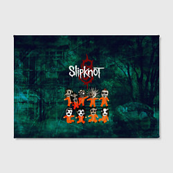 Холст прямоугольный Группа Slipknot, цвет: 3D-принт — фото 2