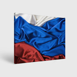 Холст прямоугольный Российский Триколор, цвет: 3D-принт