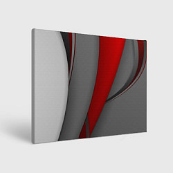 Картина прямоугольная Red-gray abstraction