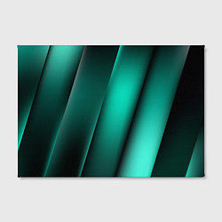 Холст прямоугольный Emerald lines, цвет: 3D-принт — фото 2
