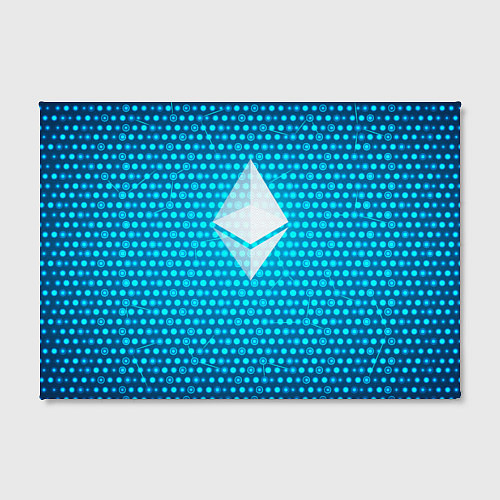 Картина прямоугольная Blue Ethereum / 3D-принт – фото 2