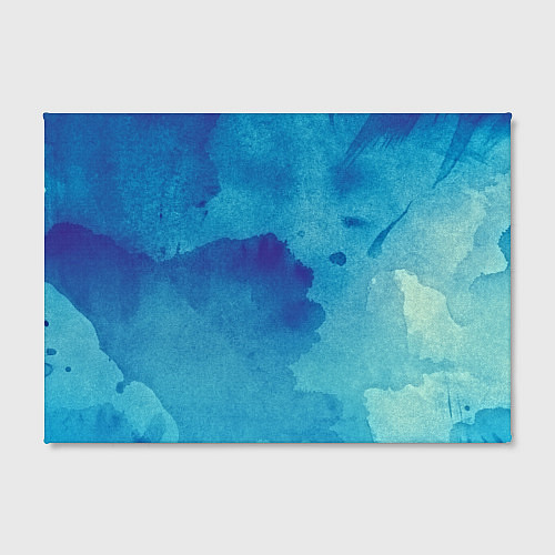 Картина прямоугольная Синяя акварель / 3D-принт – фото 2