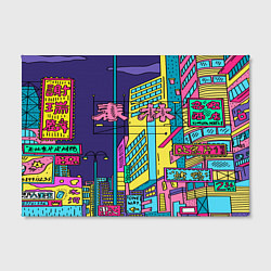 Холст прямоугольный Токио сити, цвет: 3D-принт — фото 2