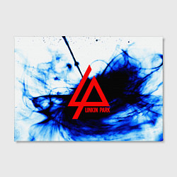 Холст прямоугольный Linkin Park blue smoke, цвет: 3D-принт — фото 2