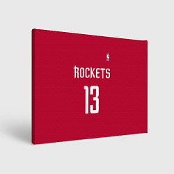 Холст прямоугольный Rockets: Houston 13, цвет: 3D-принт