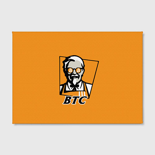 Картина прямоугольная BTC vs KFC / 3D-принт – фото 2