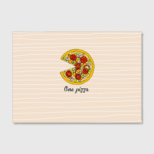 Картина прямоугольная One Love - One pizza / 3D-принт – фото 2