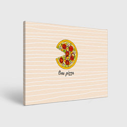 Картина прямоугольная One Love - One pizza