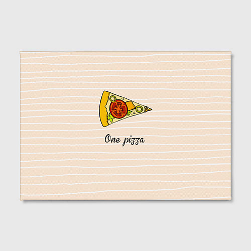 Картина прямоугольная One Love - One pizza / 3D-принт – фото 2