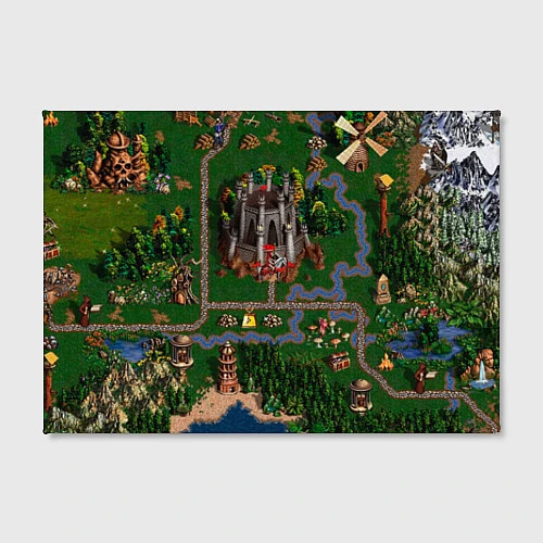Картина прямоугольная Heroes III: Map / 3D-принт – фото 2