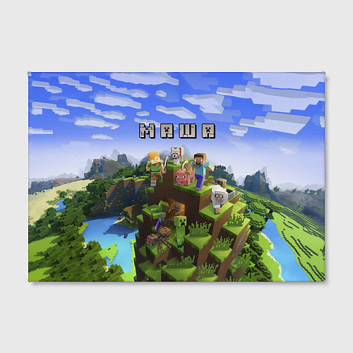 Картина прямоугольная Minecraft: Маша / 3D-принт – фото 2