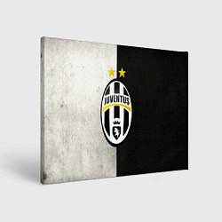 Холст прямоугольный FC Juventus W&B, цвет: 3D-принт