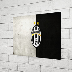 Холст прямоугольный FC Juventus W&B, цвет: 3D-принт — фото 2