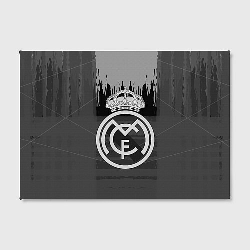 Картина прямоугольная FC Real Madrid: Grey Abstract / 3D-принт – фото 2