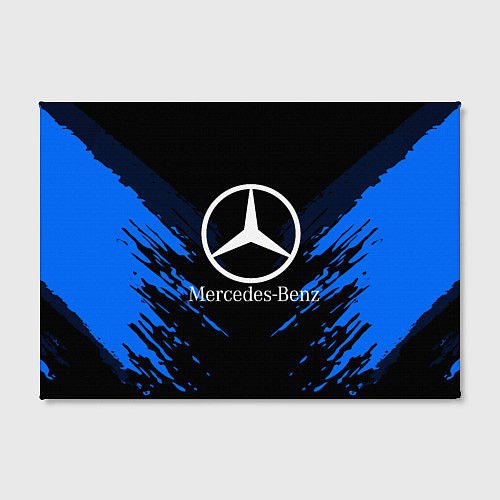 Картина прямоугольная Mercedes-Benz: Blue Anger / 3D-принт – фото 2