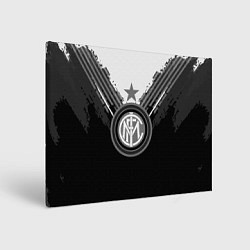 Холст прямоугольный FC Inter: Black Style, цвет: 3D-принт