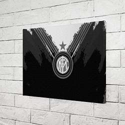 Холст прямоугольный FC Inter: Black Style, цвет: 3D-принт — фото 2