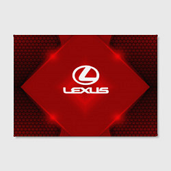 Холст прямоугольный Lexus: Red Light, цвет: 3D-принт — фото 2