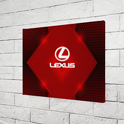 Холст прямоугольный Lexus: Red Light, цвет: 3D-принт — фото 2