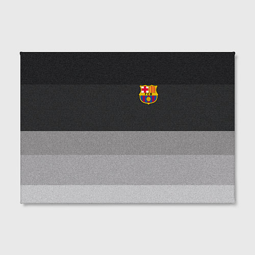 Картина прямоугольная ФК Барселона: Серый стиль / 3D-принт – фото 2