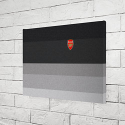 Холст прямоугольный ФК Арсенал: Серый стиль, цвет: 3D-принт — фото 2
