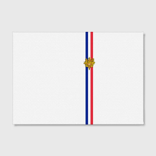 Картина прямоугольная Франция: лента с гербом / 3D-принт – фото 2