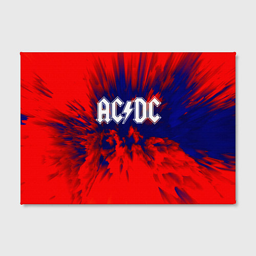Картина прямоугольная AC/DC: Red & Blue / 3D-принт – фото 2