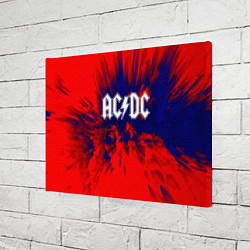 Холст прямоугольный AC/DC: Red & Blue, цвет: 3D-принт — фото 2