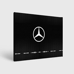 Холст прямоугольный Mercedes: Black Abstract, цвет: 3D-принт