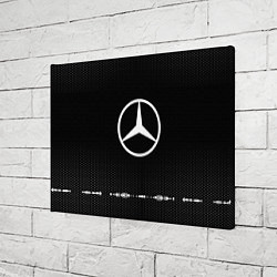 Холст прямоугольный Mercedes: Black Abstract, цвет: 3D-принт — фото 2