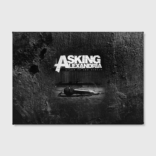 Картина прямоугольная Asking Alexandria: Black Micro / 3D-принт – фото 2