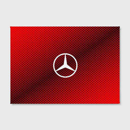 Картина прямоугольная Mercedes: Red Carbon / 3D-принт – фото 2