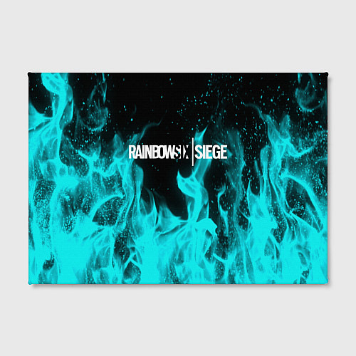 Картина прямоугольная R6S: Turquoise Flame / 3D-принт – фото 2