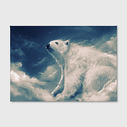 Холст прямоугольный Полярный медведь, цвет: 3D-принт — фото 2
