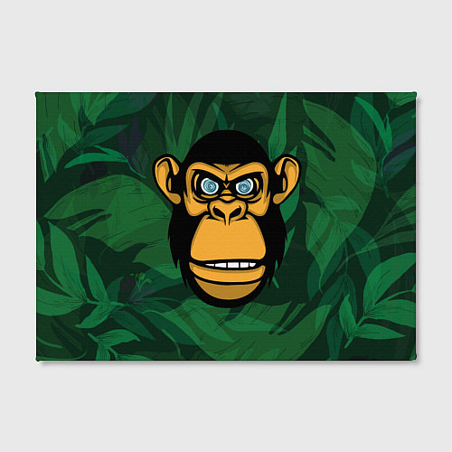 Картина прямоугольная Тропическая горилла / 3D-принт – фото 2